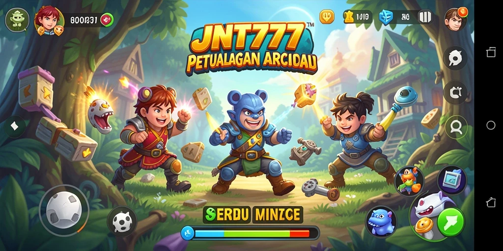 Screenshot menampilkan gameplay seru dari JNT777 yang penuh tantangan.