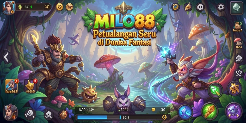 Screenshot gameplay MILO88 menampilkan dunia petualangan yang memukau.