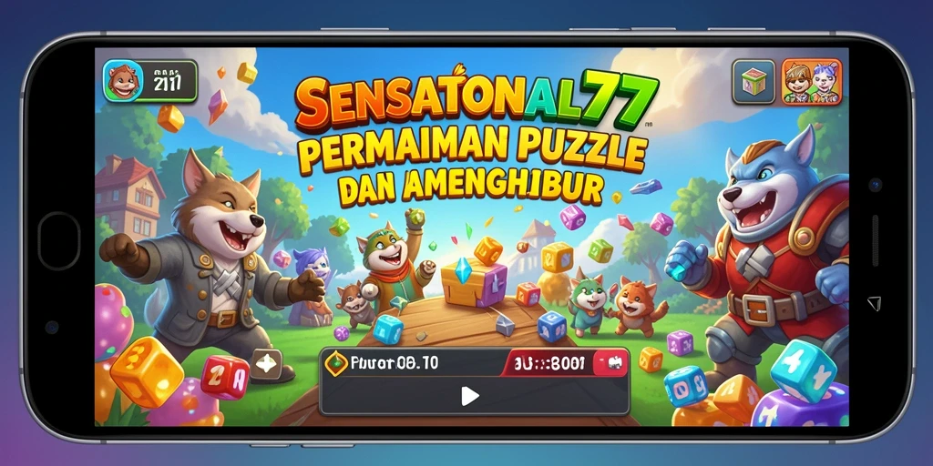 Tampilan gameplay SENSATIONAL77 yang seru dan penuh warna.